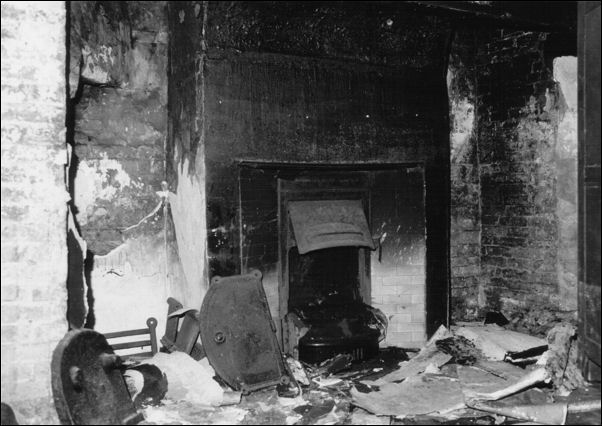 The fireplace at 106 Grove Road - to the left was the bread oven