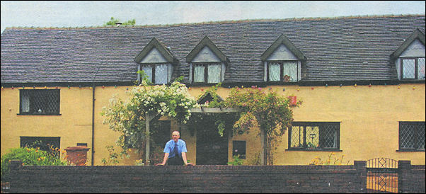 Steve Birks outside the converted cottages in Grove Road