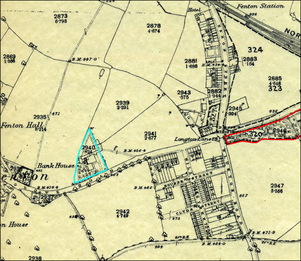 1878 OS map of Heron Cross crossroads
