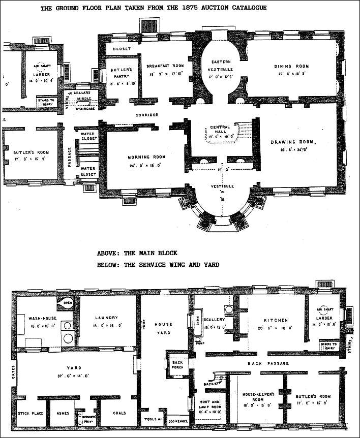 The ground floor plan of The Mount