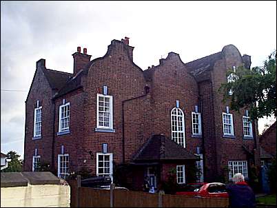 The imposingly designed vicarage in Doncaster Lane