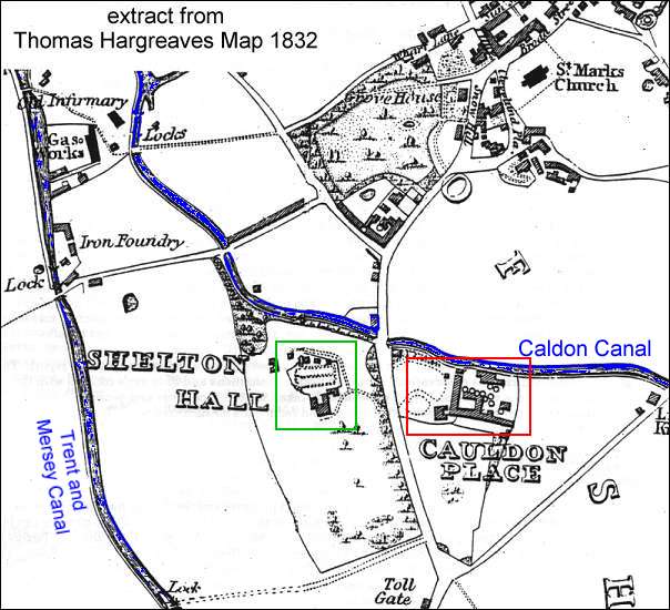 Thomas Hargreaves Map 1832 - Shelton