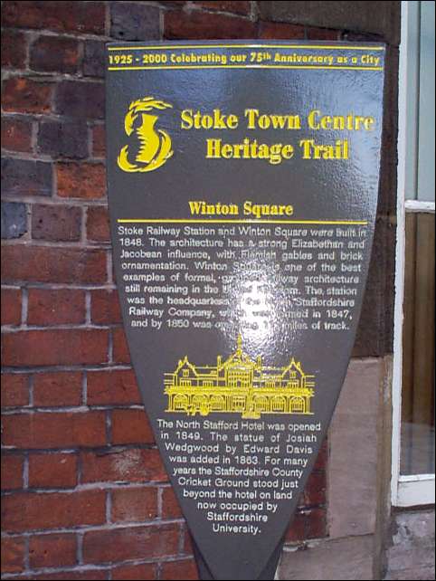 Stoke Town Centre Heritage Trail - Winton Square