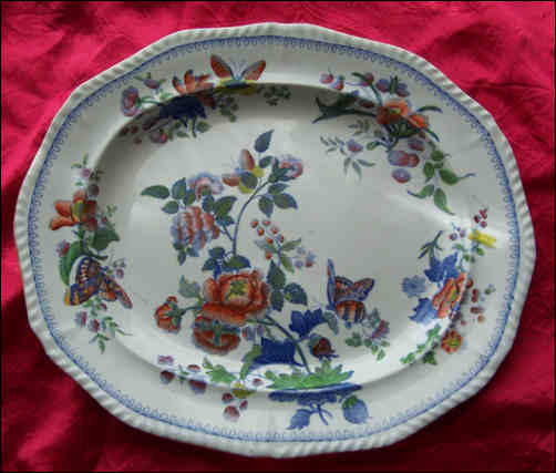 Carey Plate - Chinese Flowers pattern