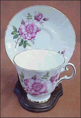 Royal Grafton Pink Flower Cup & Saucer
