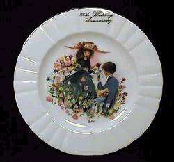 25th Wedding anniversary plate from Royal Grafton