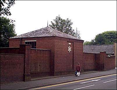 The Jewish Cemetery buildings from the A34