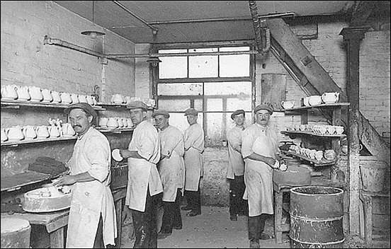 the glazed ware is stacked into 'saggars' to protect it during firing