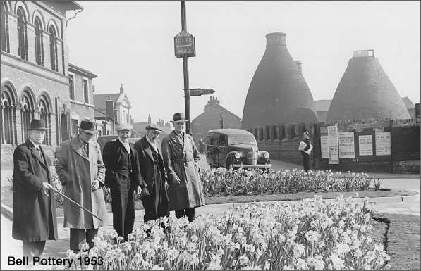 The Bell Pottery, Bethesda Street, Hanley in 1953