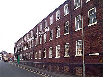 Frontage of the works in Old Town Road, Hanley