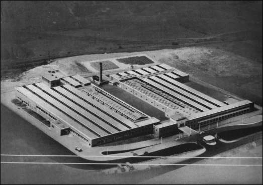 Aerial view of the Adderley Green works