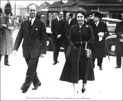 'The arrival of Her Royal Highness, escorted by our Chairman' 