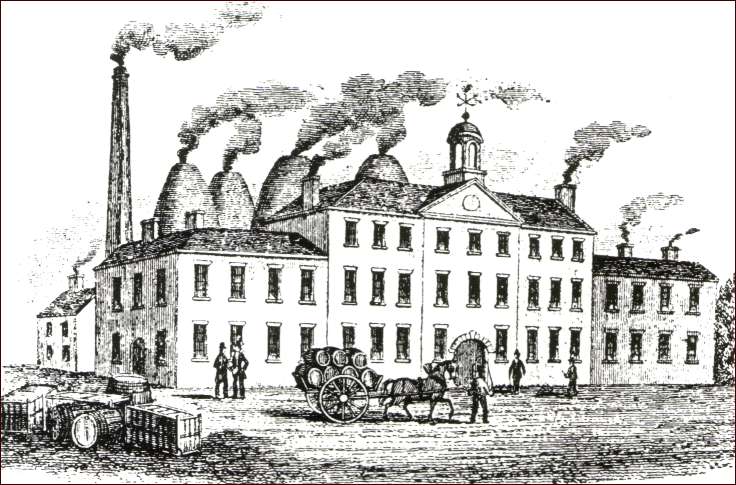 a print of the Greengates Works in the 1780's  