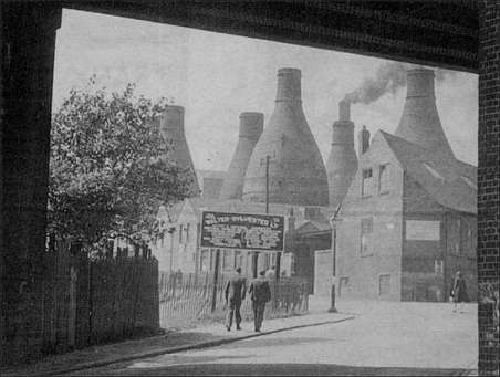 The corner of the Pinnox Works on Scotia Road, Tunstall